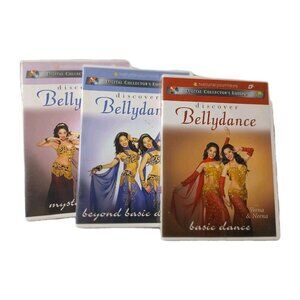 3 DVDS Learn to Bellydance Discover Mystic Dance Basic Dance Beyond Basic Dance